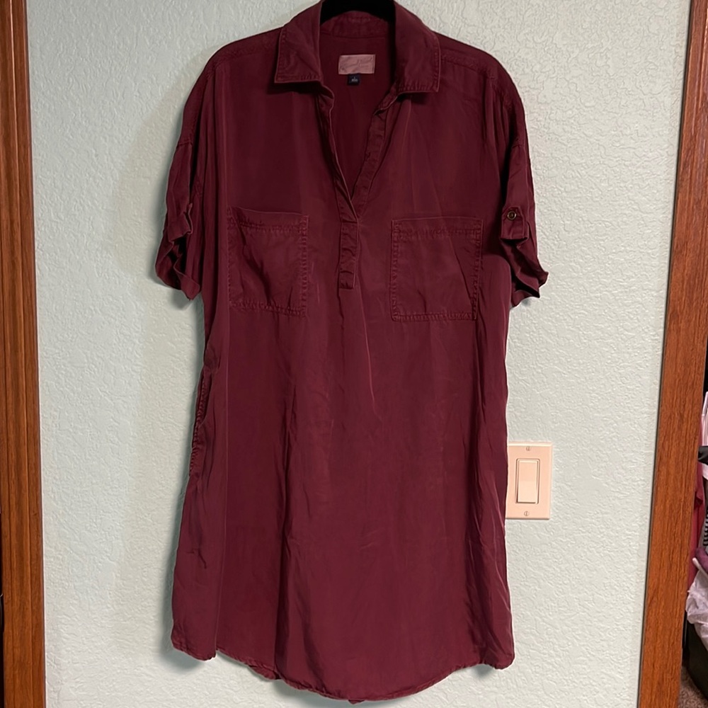 Chambray Dress short sleeve